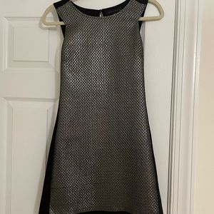 Black and silver shimmer dress